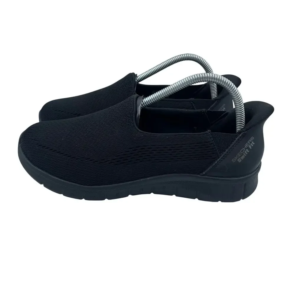 Skechers Hands Free Slip Ins Shoes Go Walk Flex Comfort Black Womens 8.5